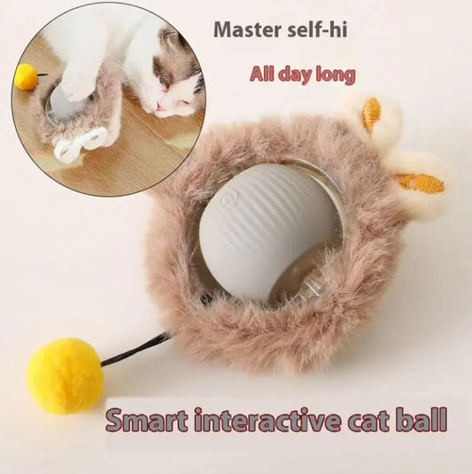 Smart auto rolling pet toy ball